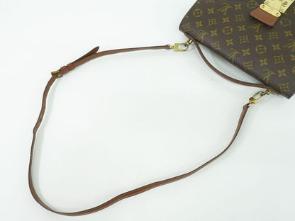 Authentic Louis Vuitton LV Monogram 2WAY Shoulder Bag Handbag Brown M51185