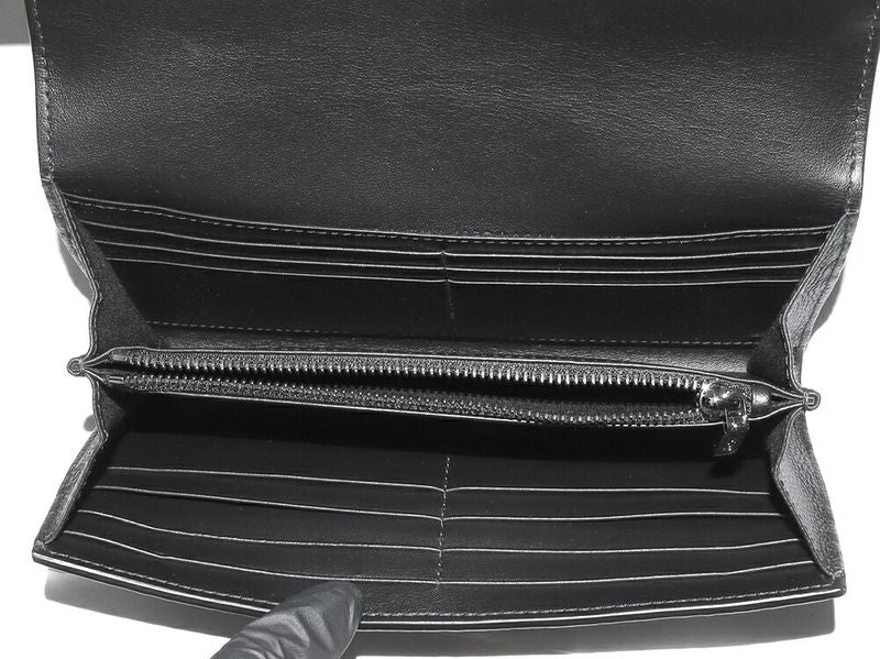 Christian Dior Zipper Long Wallet With Change Pocket Dior Gravity Leather Long