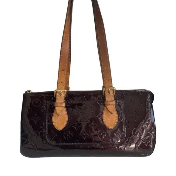 Louis Vuitton Vernis Rosewood Avenue Bag Monogram Tote Amarante