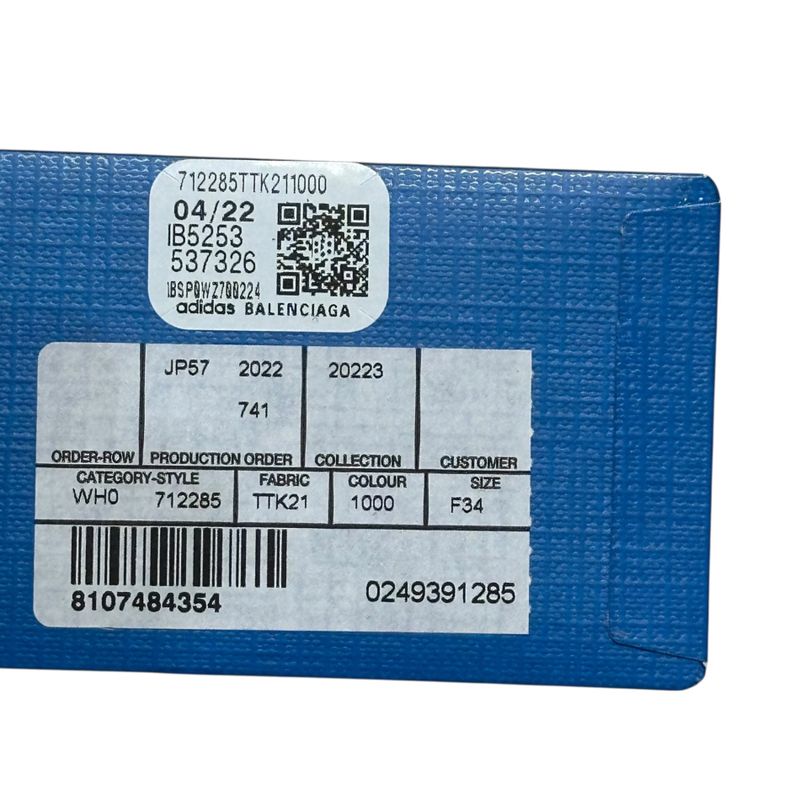 Balenciaga X Adidas "athletic" Jersey Ascuff Chick Jersey 712285 34 Black X