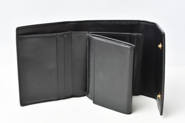Celine Wallet Mini Wallet Celine Women's Trifold Wallet Black Small Trifold