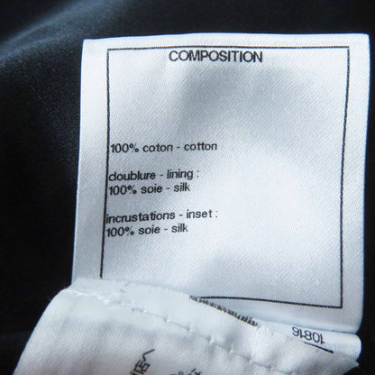 Chanel P60011 Cotton Partially Lined Silk Coco Mark Buttons Total Pattern Shawl