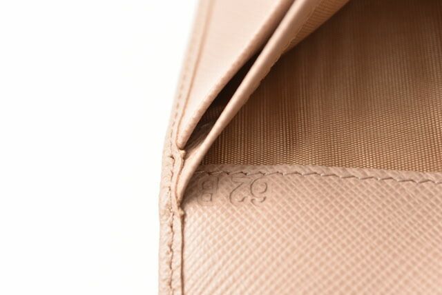 Prada Wallet Fold Prada Wallet 1ml009 Saffiano Leather Cipria Beige