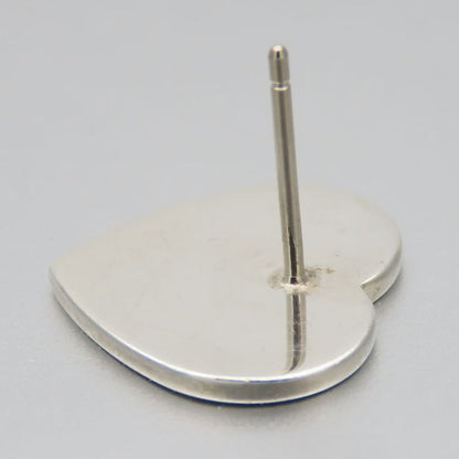 Tiffany & Co Earrings Lean To 925 Silver Approx 3.3g Silver Heart Tag Accessory