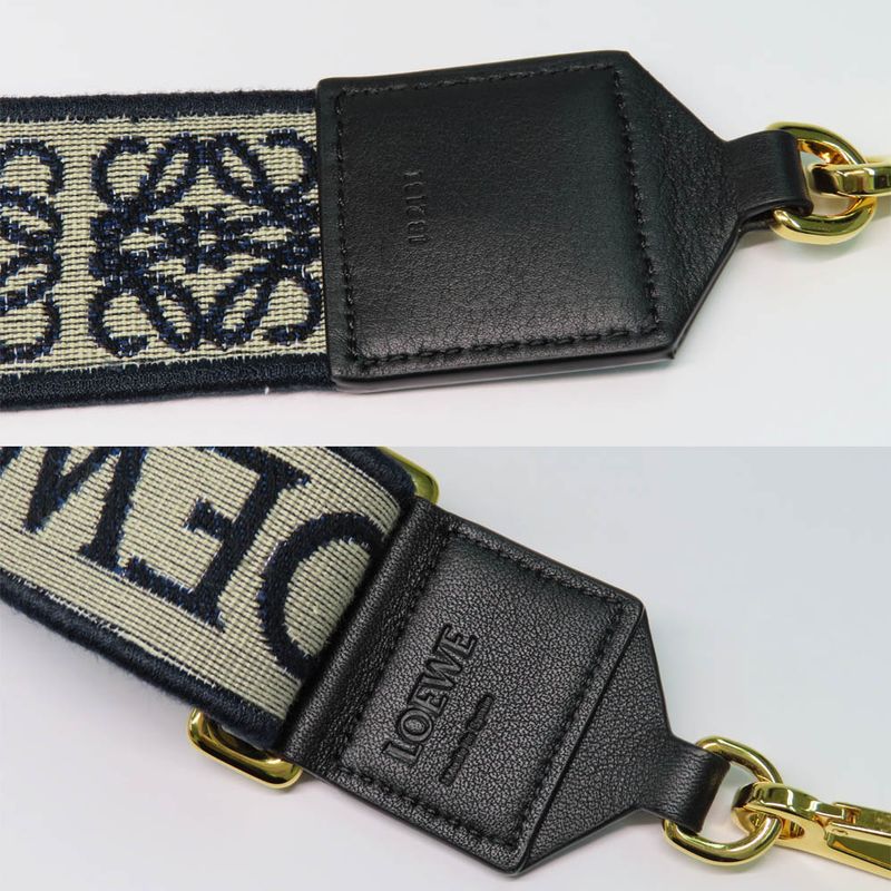 Loewe Anagram Shoulder-strap C073t87x01 Navy- Black Gdhardware Bag