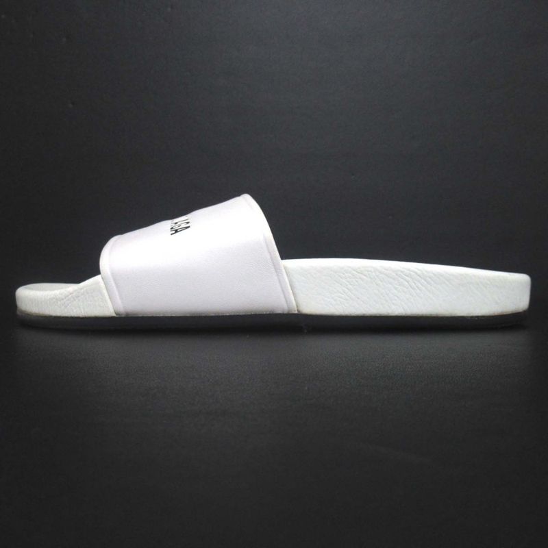 Balenciaga Pool Logo Print Slide Sandals 530501 Size 41 Approx 27cm (10.63in)