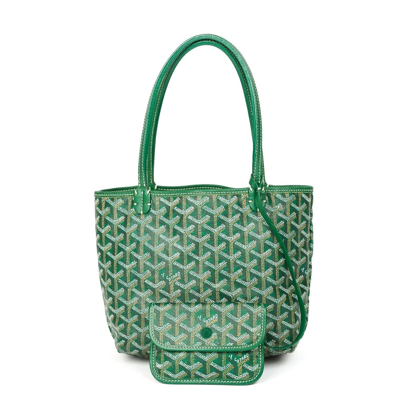 Goyard Mini Saint Louis Junior Jr Anjou Blue Tote Bag & Pouch