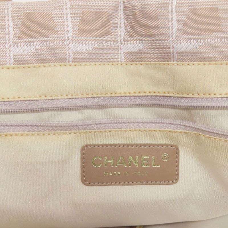 Chanel New Travel Line MM Tote Bag Nylon Jacquard Women