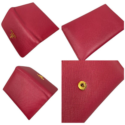 Prada Saffiano Card Case/business Card Case 1mc362 Pink
