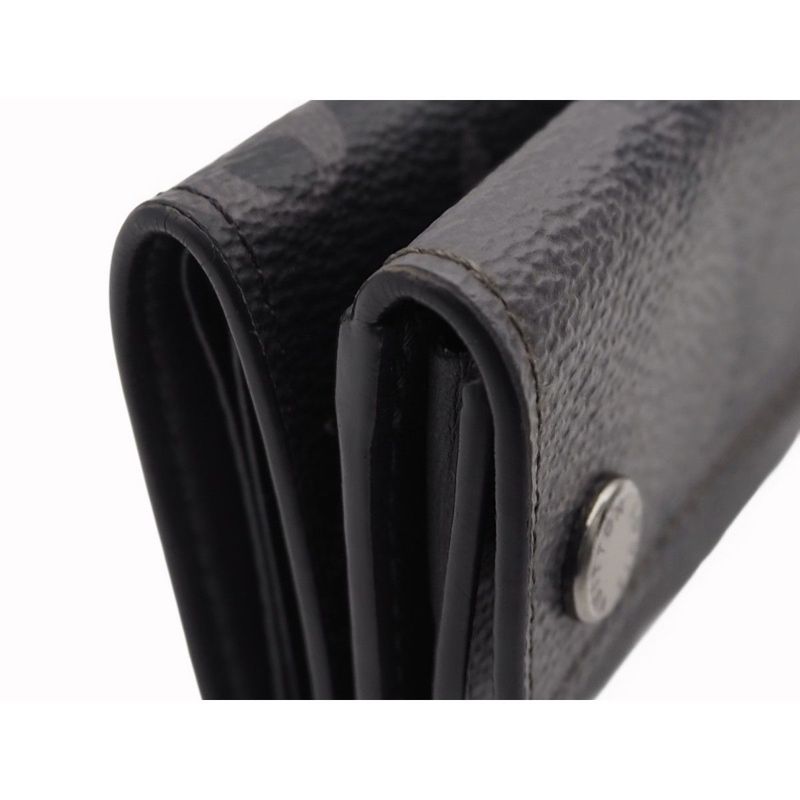 Louis Vuitton Discovery Compact Wallet Trifold Wallet Monogram Eclipse Canvas