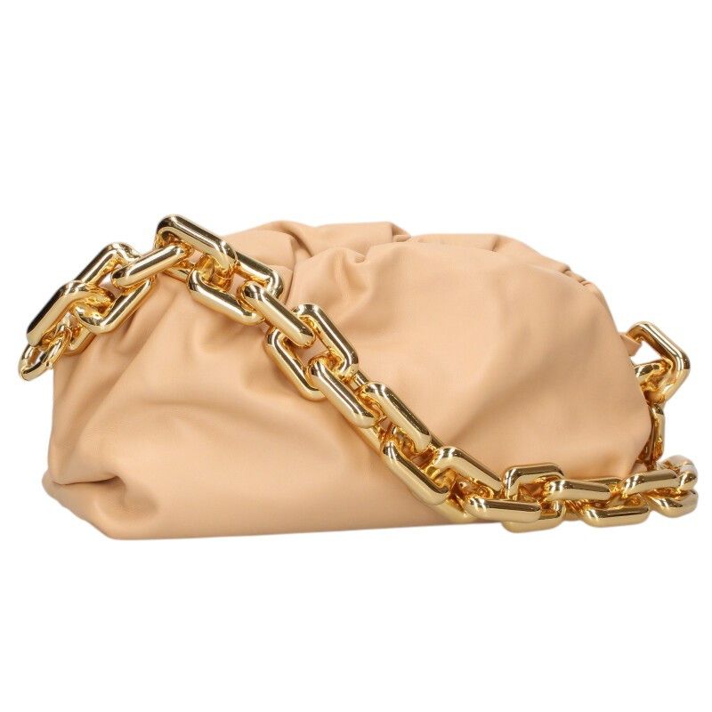 Bottega Veneta Leather Chain Shoulder Bag Women