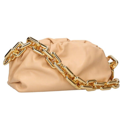 Bottega Veneta Leather Chain Shoulder Bag Women