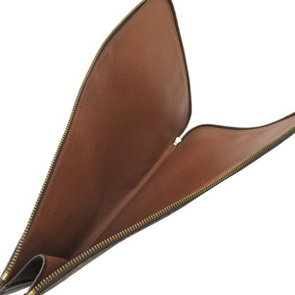 Louis Vuitton Clutch Bag Poche Documents Monogram Canvas Monogram Gold Hardware