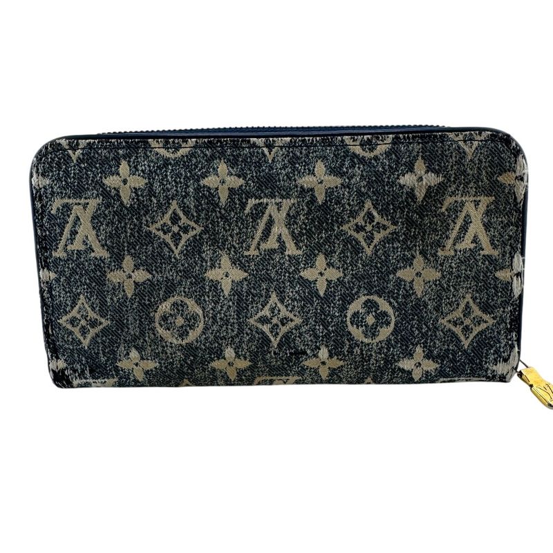 Louis Vuitton M81226 Zippy Wallet Round Zipper Jacquard Denim Monogram Long
