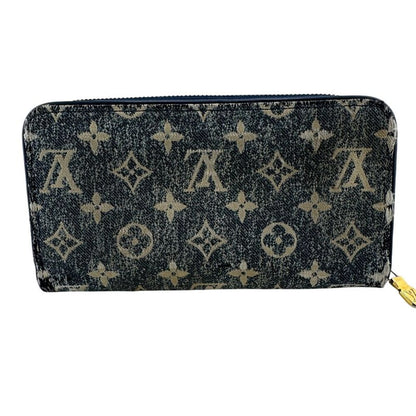 Louis Vuitton M81226 Zippy Wallet Round Zipper Jacquard Denim Monogram Long