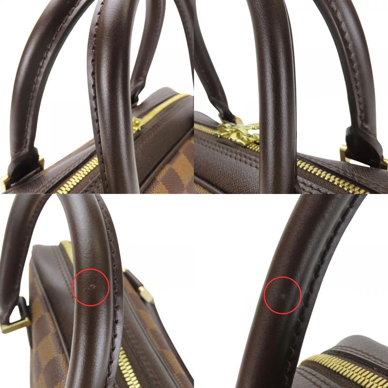 Louis Vuitton Handbags Brera N51150 Damier Ebène Brown Gold Hardware Elegant