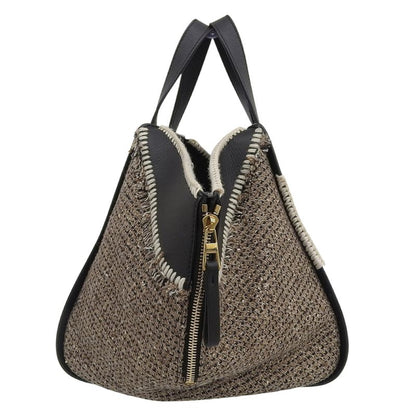 Loewe 2019 Item Hammock Anagram Leather Tweed Tote Handbag S Lady Office Travel