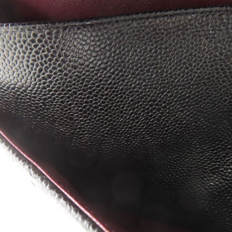 Chanel Double Flap Matelasse Gold Hardware Shoulder Bag Grained Calfskin Women