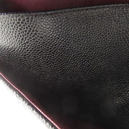 Chanel Double Flap Matelasse Gold Hardware Shoulder Bag Grained Calfskin Women