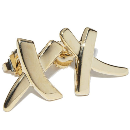 Tiffany & Co Earrings 18K Yellow Gold Paloma Picasso Kiss Xearrings
