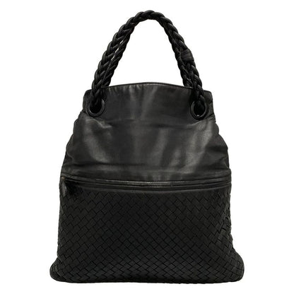 Bottega Veneta Julie Intrecciato 204451 Black Leather