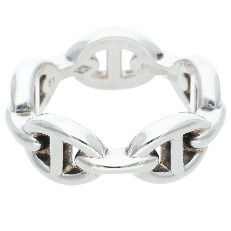 Hermes Chaine D'ancre Enchainee PM Chaine D'ancre Enchainee PM Silver Ring Mens