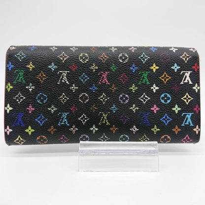 Louis Vuitton Multicolor Sarah Long Wallet Monogram Black