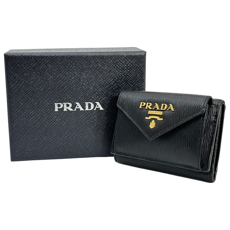 Prada Vitello Move Tri-Fold Wallet Vitello Move Tri-Fold Compact Wallet 1mh021