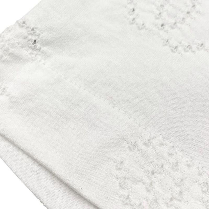 Chanel Short Sleeve T-Shirt Coco Mark Pearl Cropped Length P72733 M Size Cotton