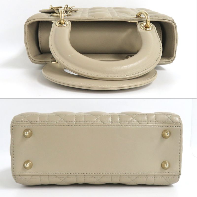 Christian Dior Lady Dior My Abcdior Bag Small M05380 Beige Lamb