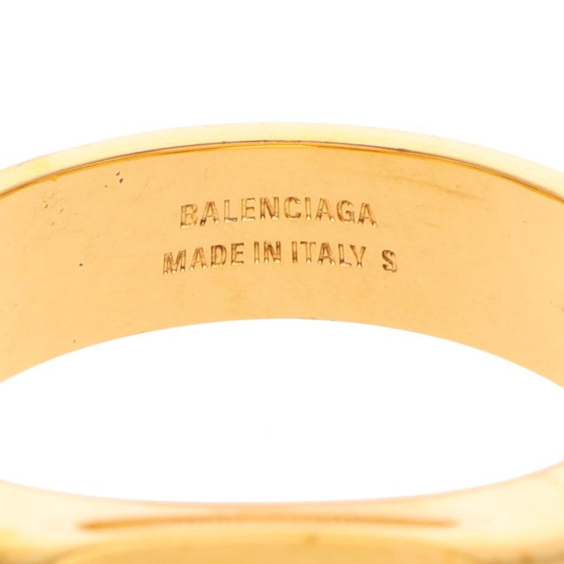 Balenciaga Double Finger Indentation Ring Men's S