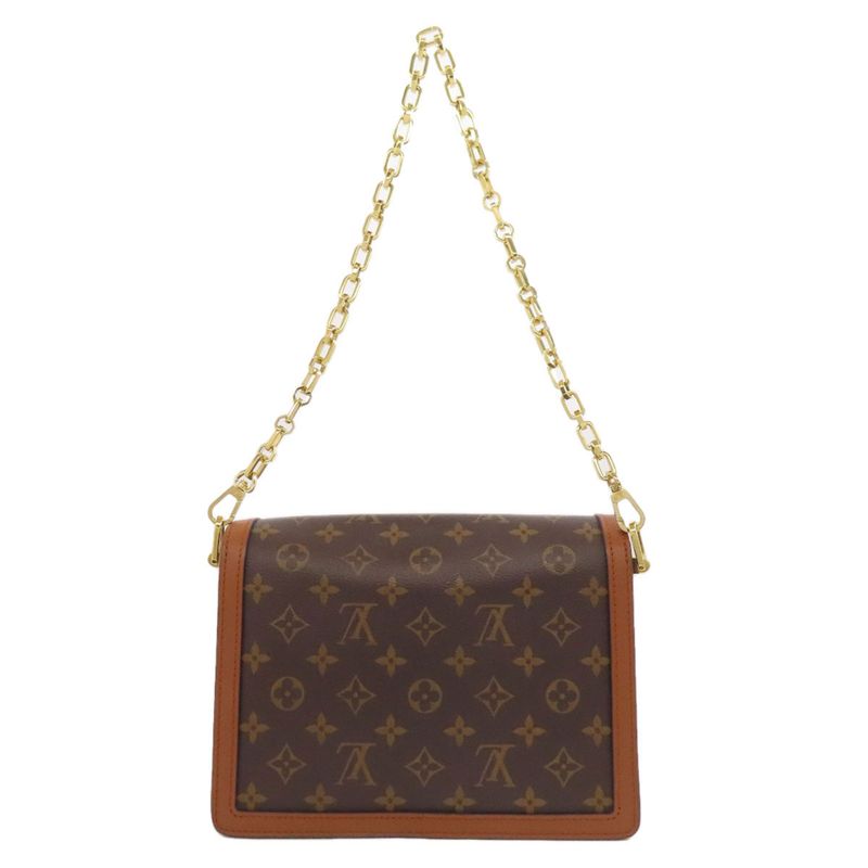 Louis Vuitton M44391 Dauphine MM Shoulder Bag Monogram Reverse Women