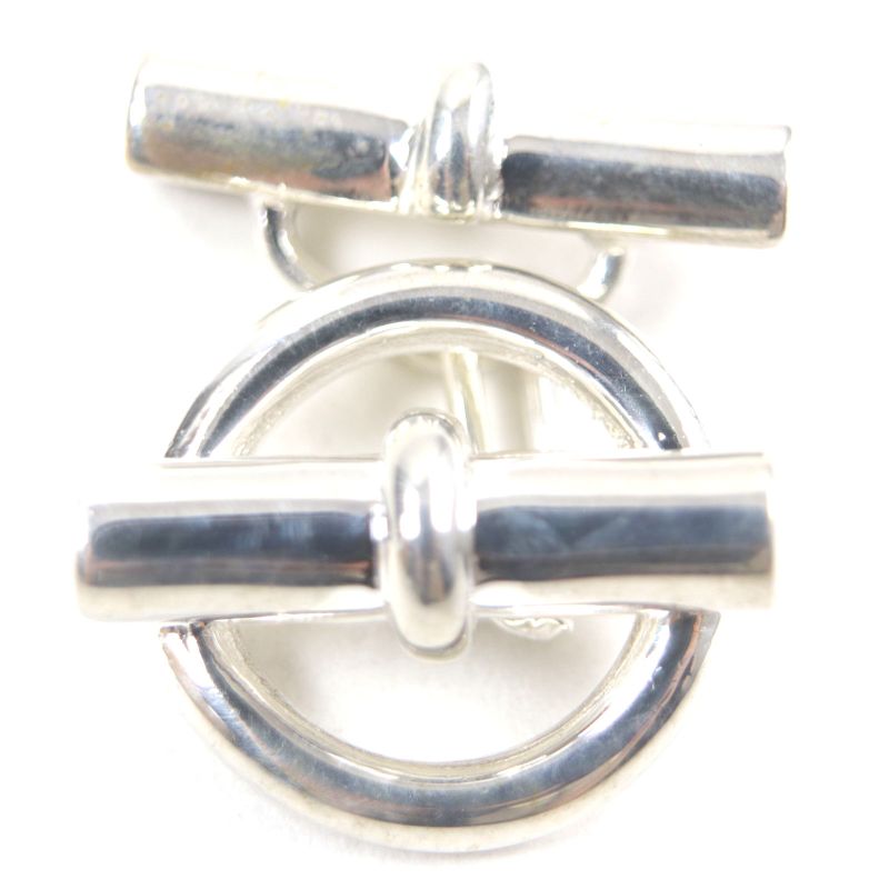 Hermes Vintage Glenan 925 Cufflinks Button Cufflinks Silver Made In France