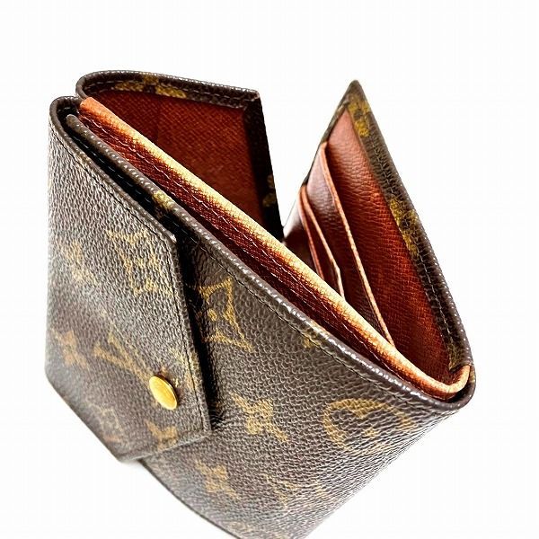 Louis Vuitton Monogram Porte Monebier M61660 W Hook Wallet Trifold Wallet Unisex