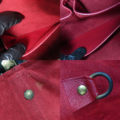 Louis Vuitton Shoulder Bag Amfersley M47275 Monogram Nubuck Leather Brown Gold