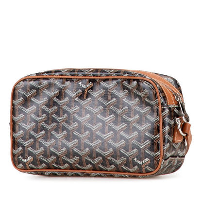 Goyard Cupveil PM Brown Black PVC Leather Women's Goyard