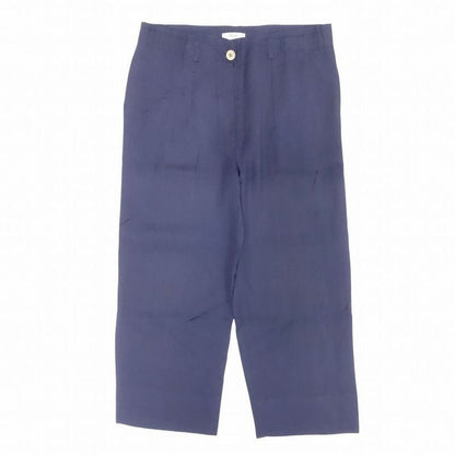 Vintage Old Celine French Silk Blend Wide Slacks Pants with Gold Buttons Size