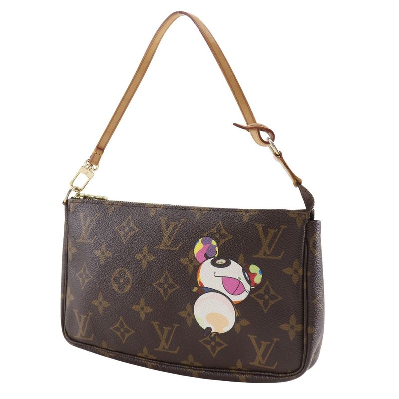 Louis Vuitton Pochette Accessoire Panda M51981 Monogram Canvas Brown Vi1004