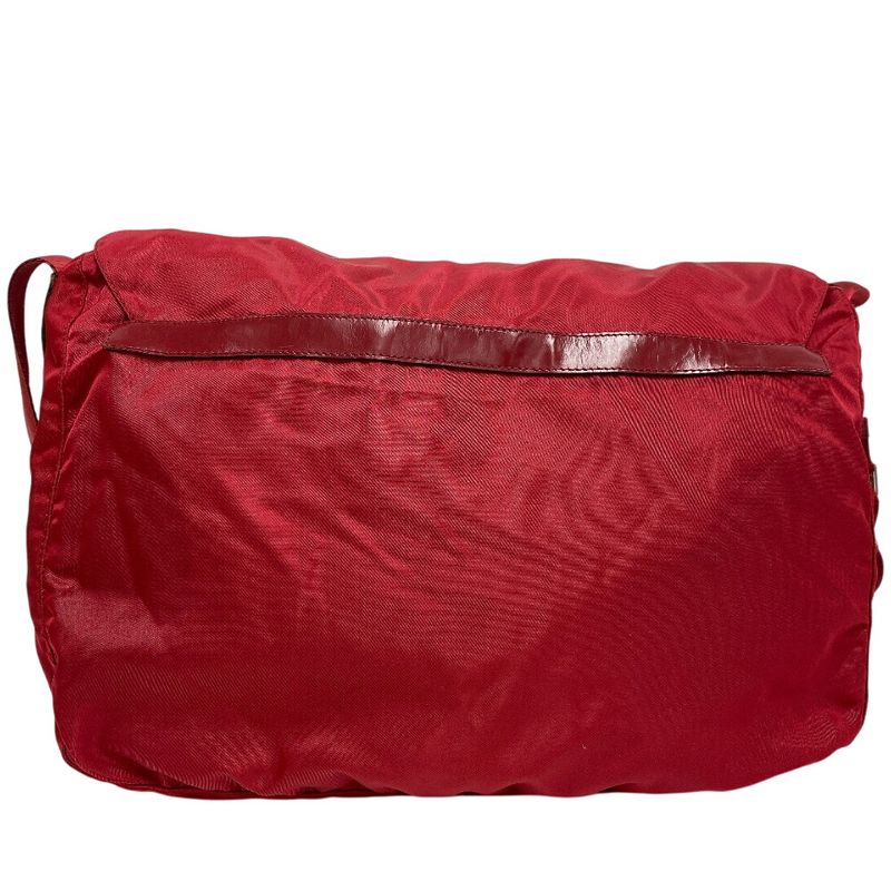 Prada B1738 Messenger Red Shoulder Bag Cabasn Diagonal Shoulder Brand Red Women