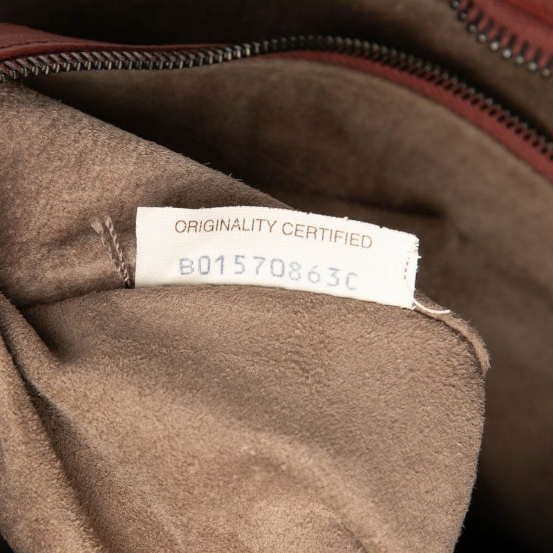 Bottega Veneta Intrecciato One Shoulder Bag Brown Leather Women Bottega Veneta