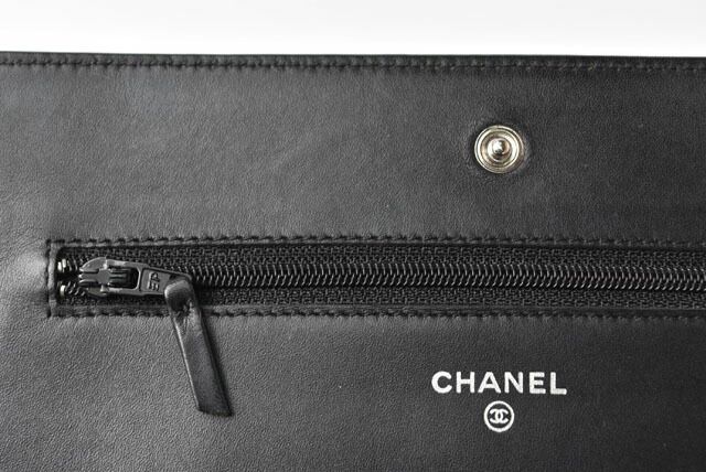 Chanel Chain Wallet Shoulder Bag Long Wallet Clutch Chanel Caviar Skin CC Mark
