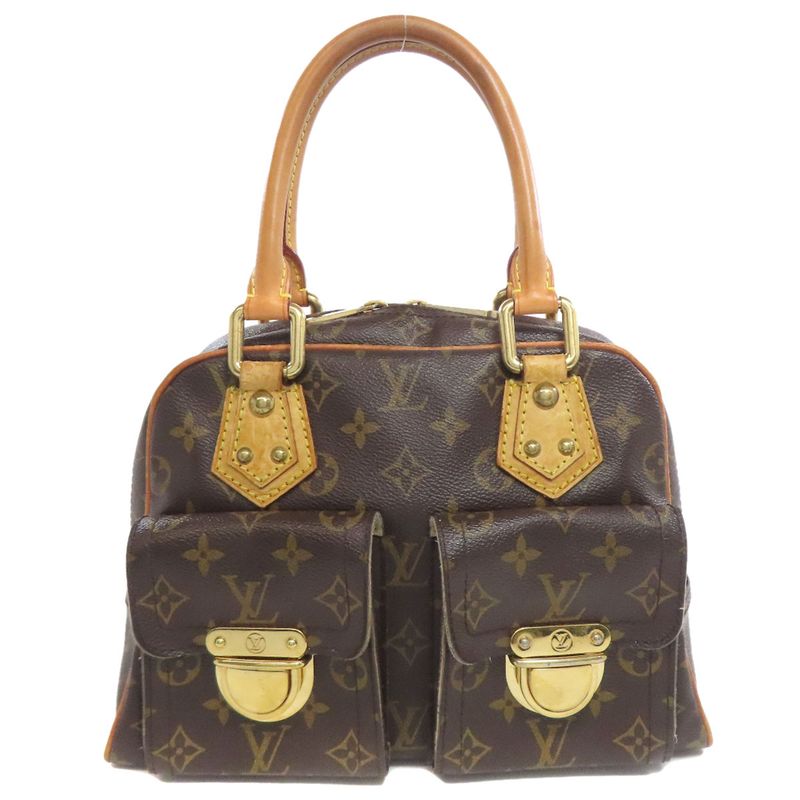 Louis Vuitton M40026 Manhattan PM Tote Bag Monogram Canvas Women
