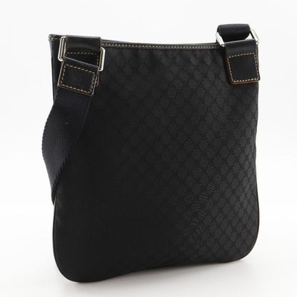 Celine Macadam 157112jbu Nylon Canvas And Leather Black Unisex Shoulder Bag