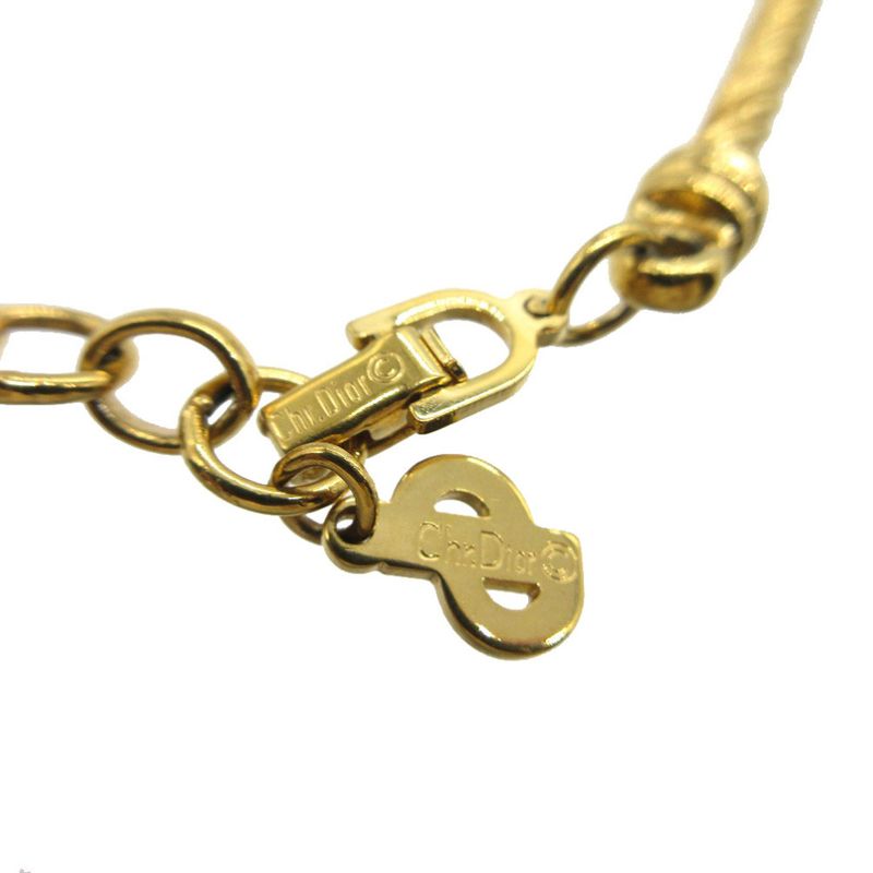 Christian Dior Vintage Choker Rope Necklace Metal Gold 1941 Christian Dior