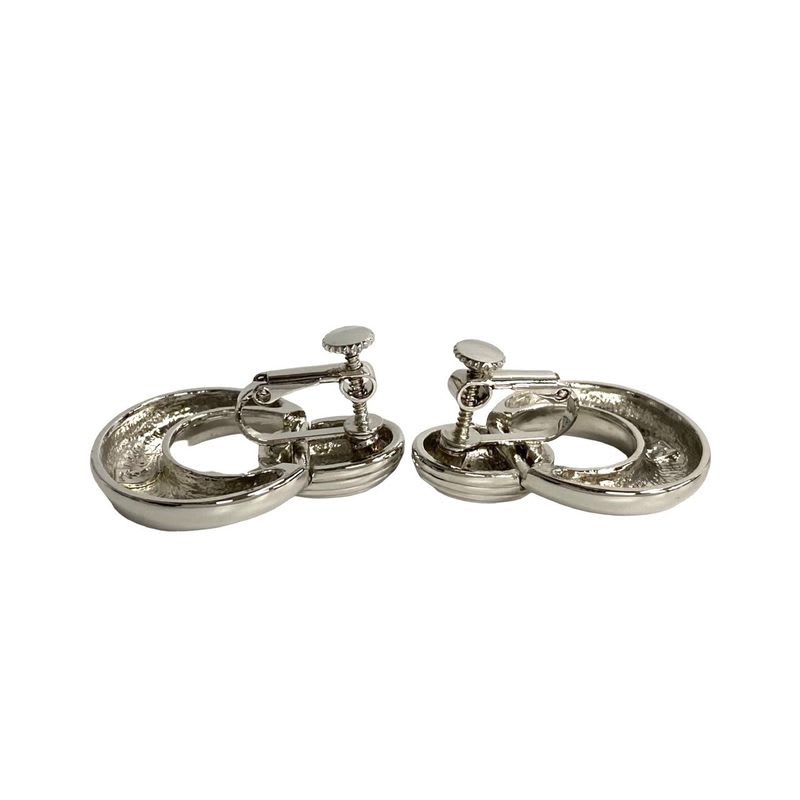 Yves Saint Laurent Hall Earrings Silver Accessories