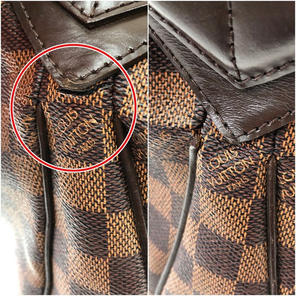 Louis Vuitton Damier Ebene Evora MM N41131 Brown