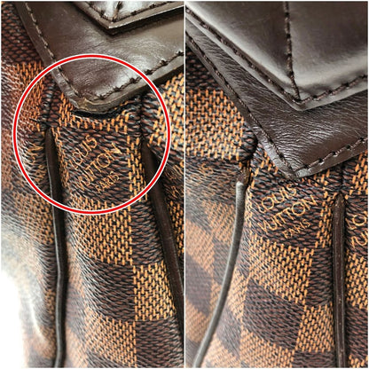 Louis Vuitton Damier Ebene Evora MM N41131 Brown