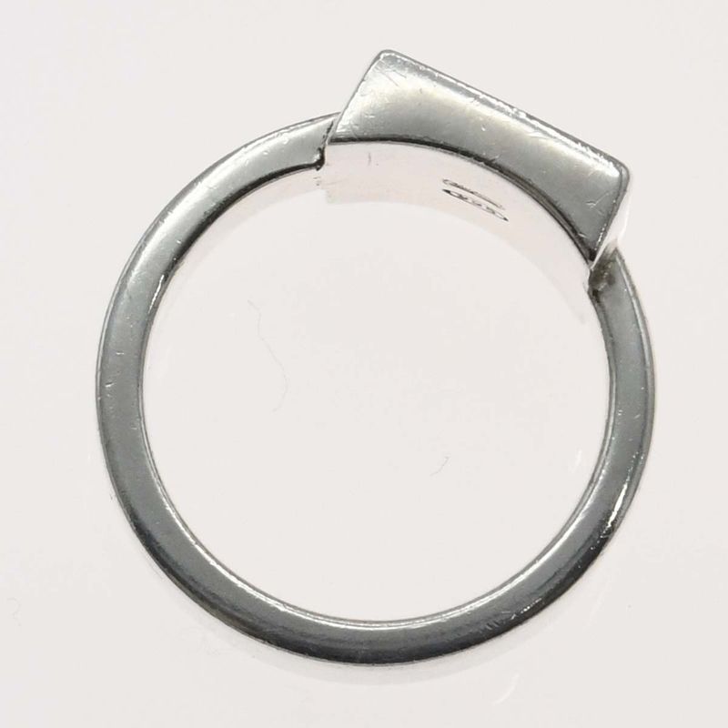 Gucci Ring Square Plate 8 Approx 7.5 925 Silver Approx 6.1g Accessories H20607
