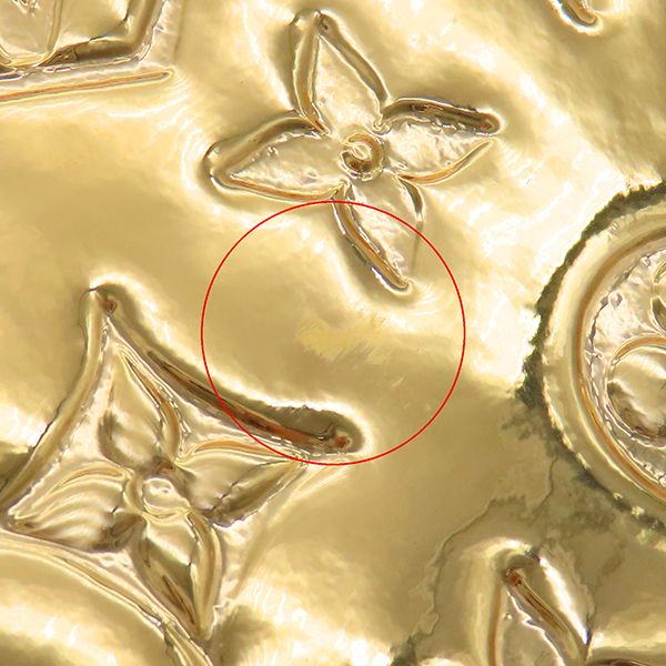 Louis Vuitton Tote Bag Sac Pla Mirror Vinyl Dre Gold Hardware Gold M40268