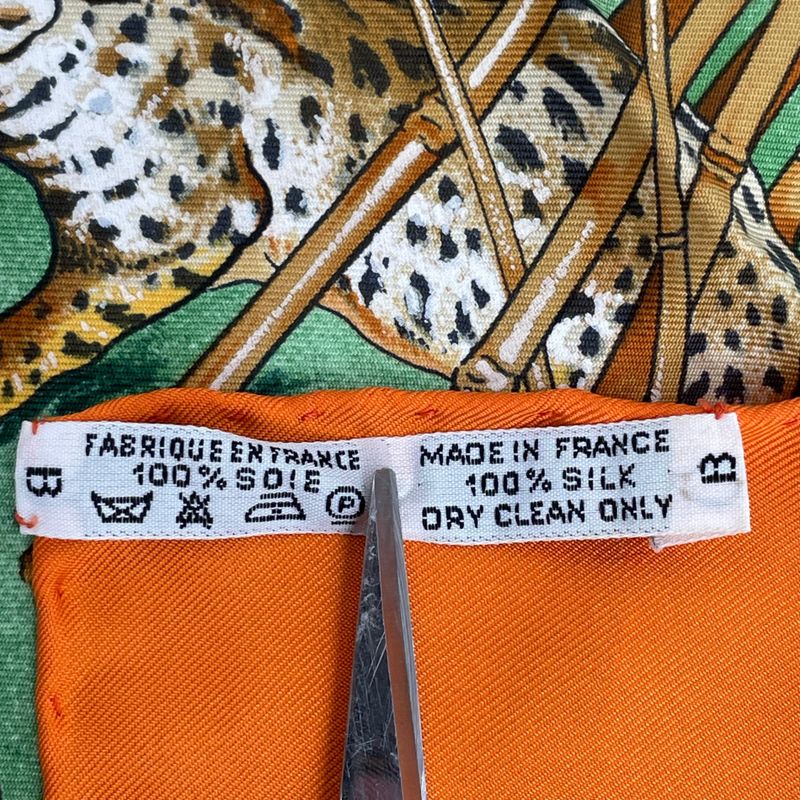 Hermes Carre 90 Sichuan Silk Scarf Orange